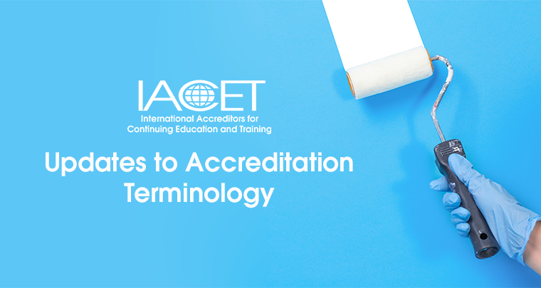 Updates from IACET Accreditation and Training Department image