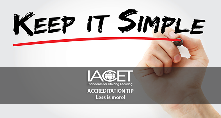 Ensuring a streamlined IACET accreditation review image